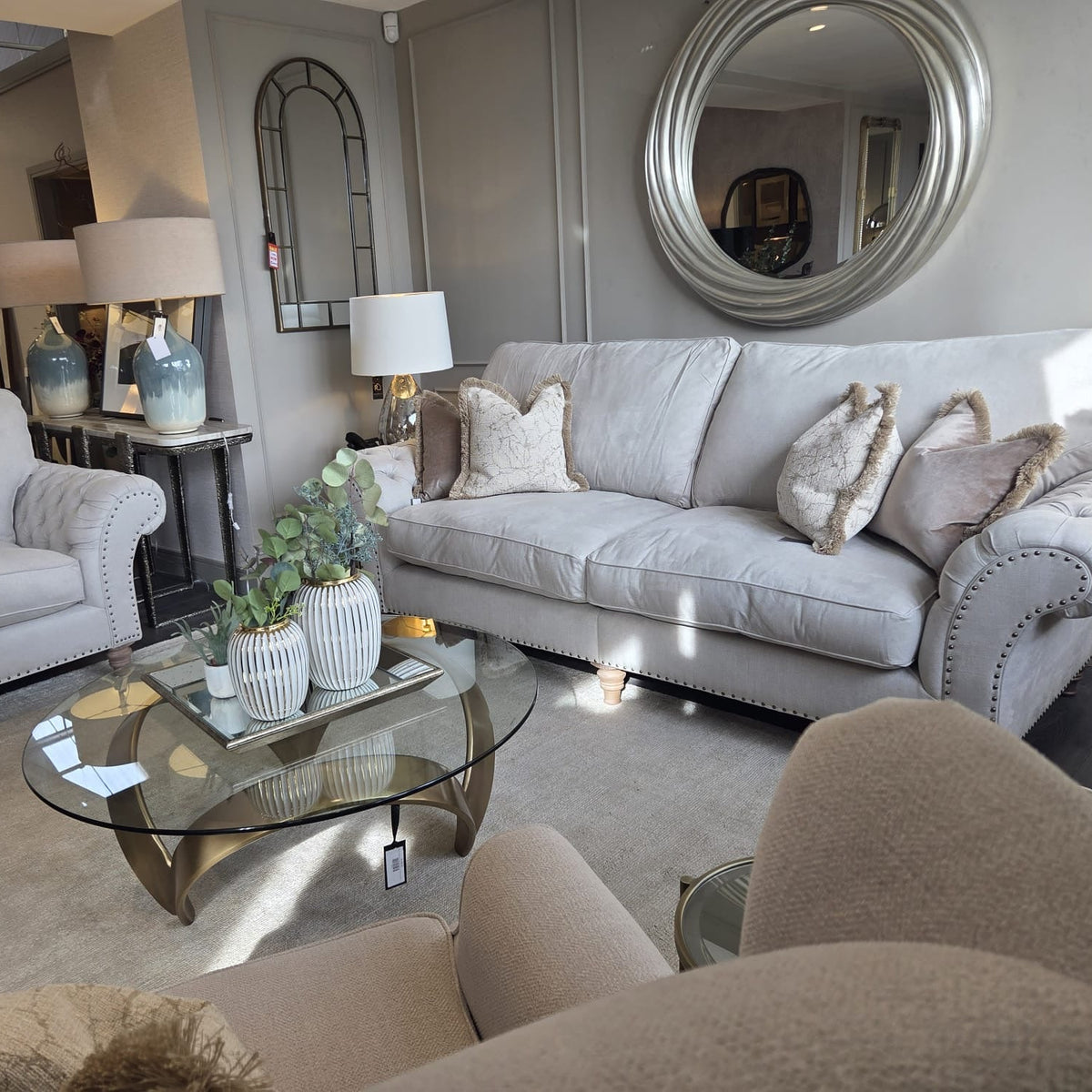 WESTBRIDGE Byron K sofa in Linnet Clay reduced showroom model 40% off !