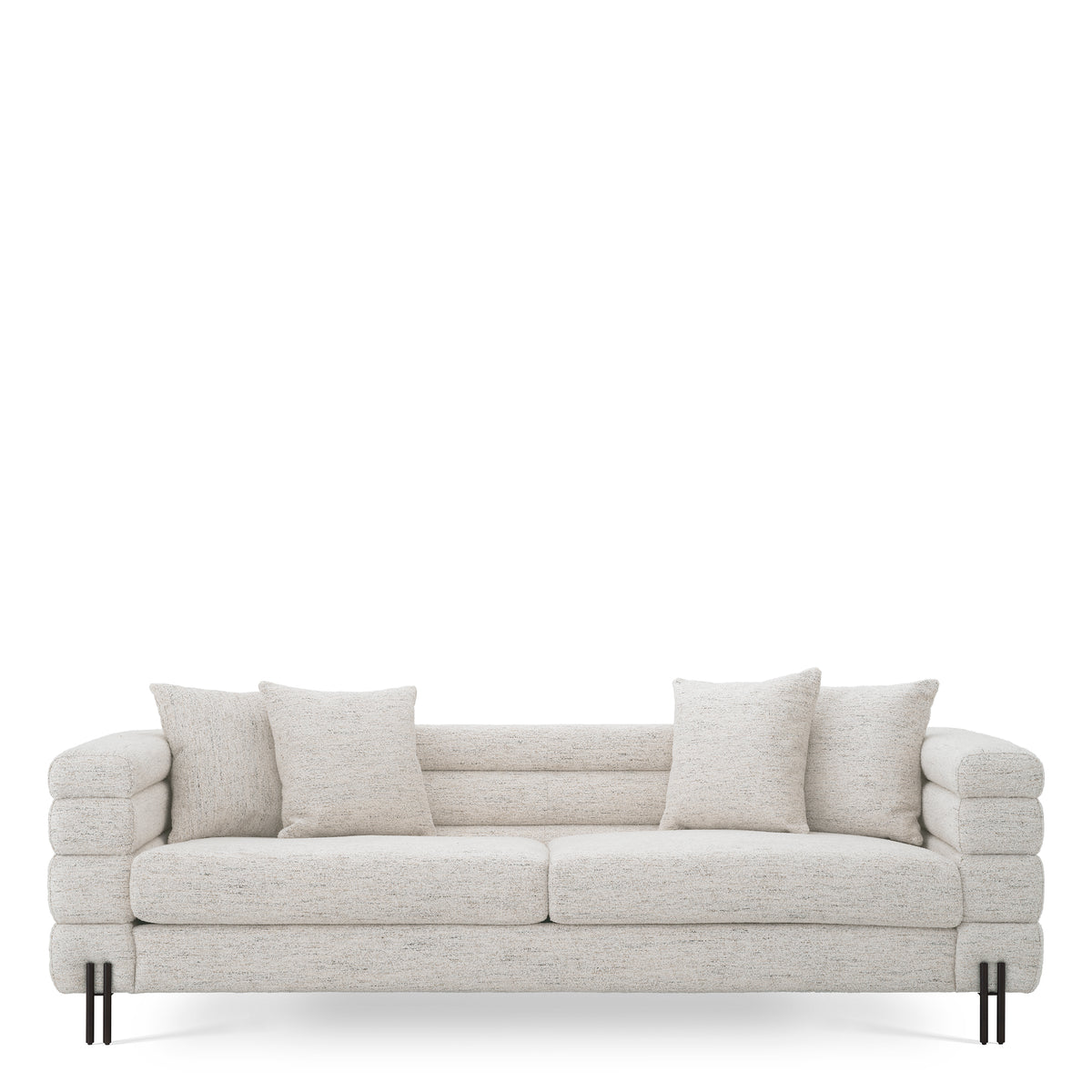 York Sofa with gold accents by Eichholtz