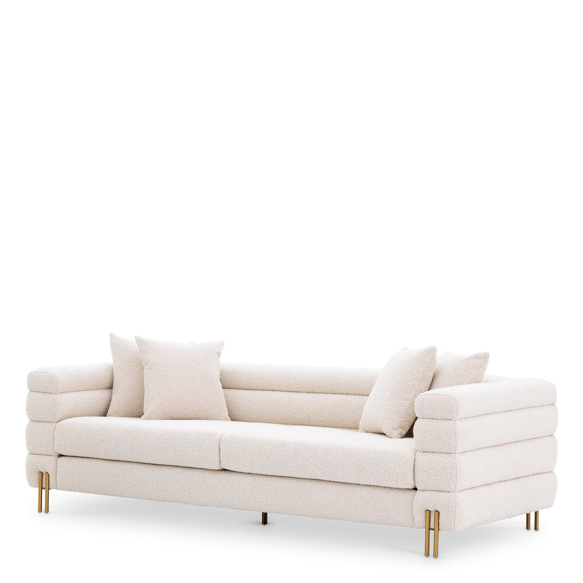 York Sofa with gold accents by Eichholtz
