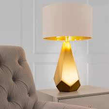Agato Table lamp choose your tone gunmetal or antique brass