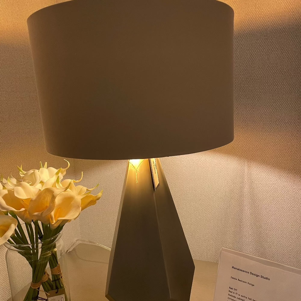 Agato Table lamp choose your tone gunmetal or antique brass.