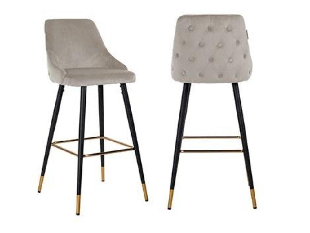 Airmani khaki velvet bar stools Special half sale price Instore purchase only-Renaissance Design Studio
