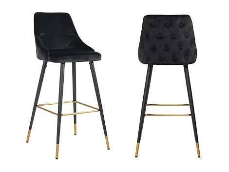 Airmani velvet bar stools Special sale price from-Bar stool chair-Renaissance Design Studio