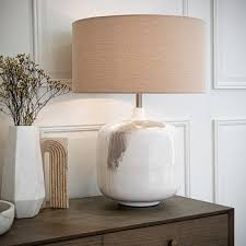 Aketa Cream Table Lamp-Renaissance Design Studio