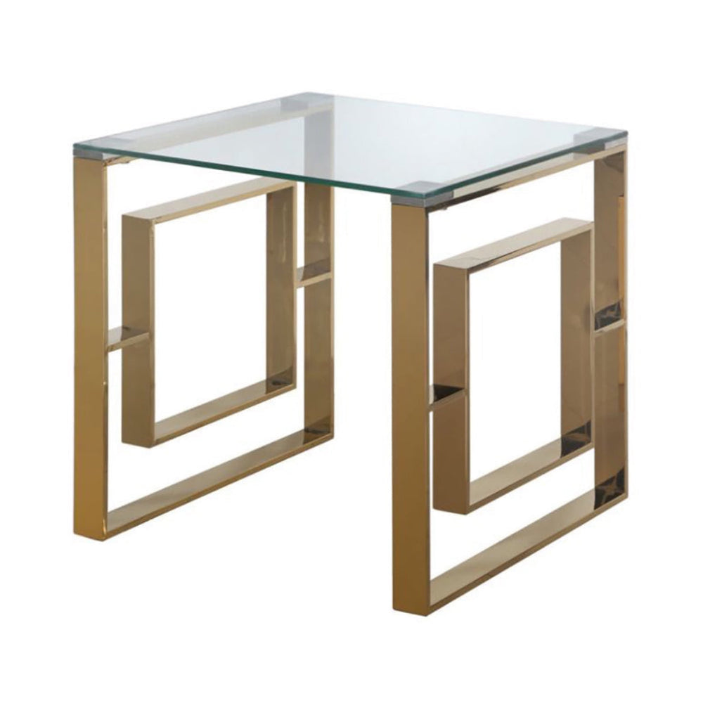 Alannah APEX reduced HALF price ex showroom Gold End tables in our Outlet Store