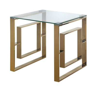 Alannah APEX reduced HALF price ex showroom Gold End tables in our Outlet Store