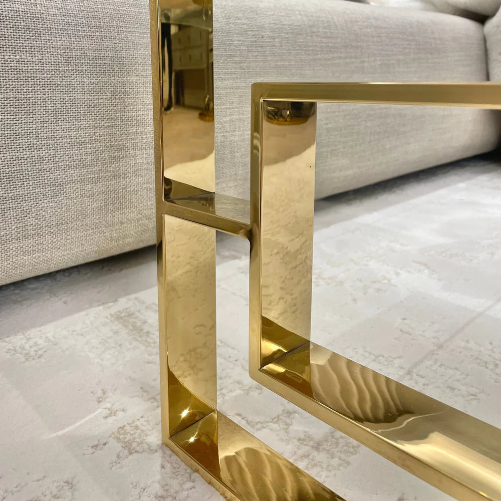 Alannah gold coffee table. reduced today. NETT