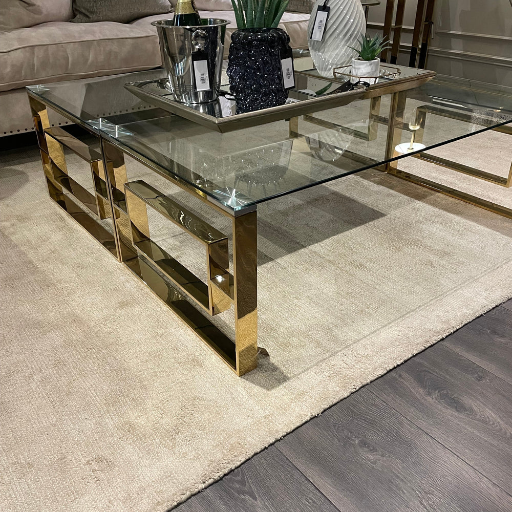 Alannah gold coffee table. reduced today. NETT