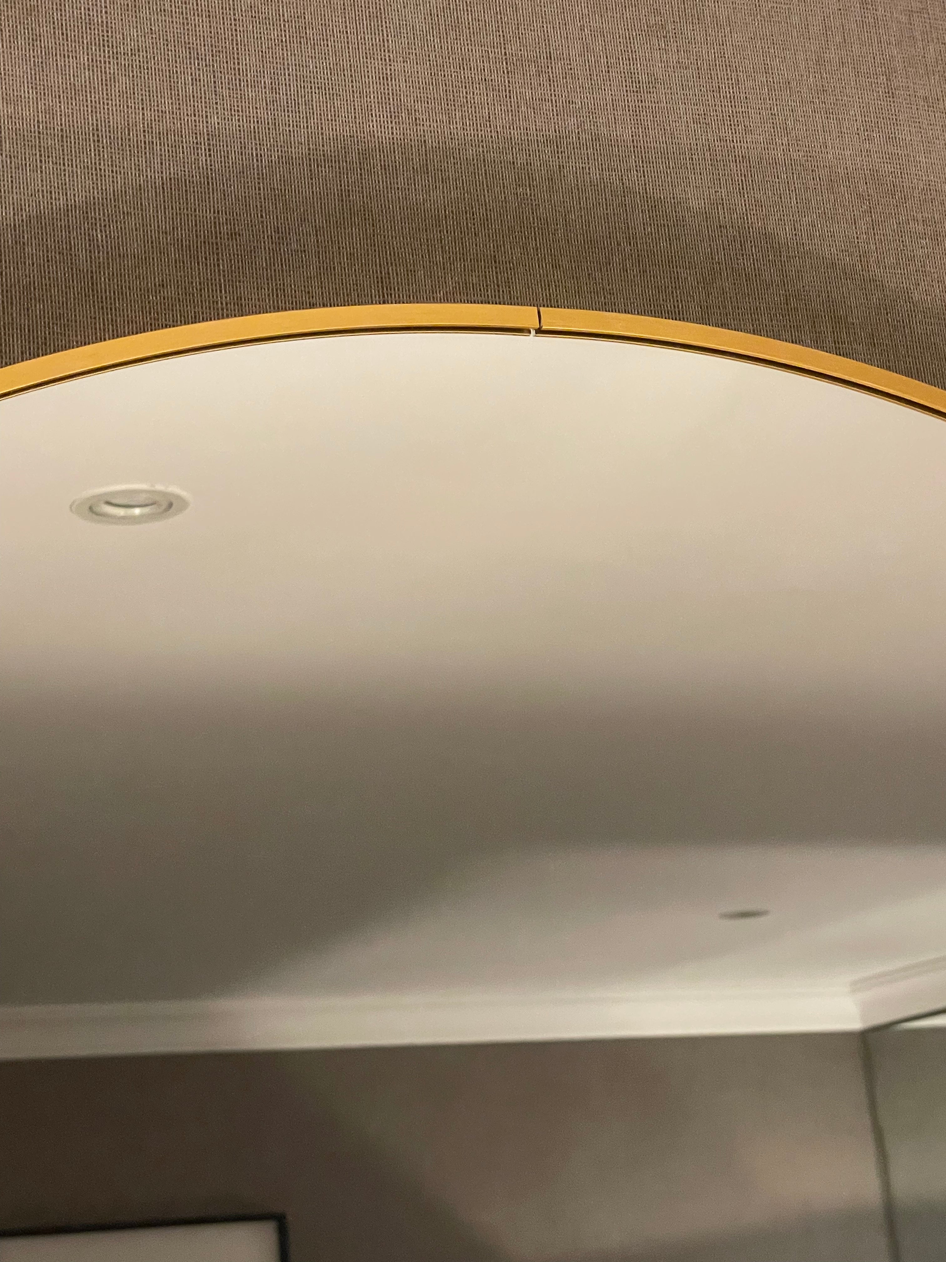 Alex Round Large Circle Mirrors In Gold Extra Large 120 cm-Renaissance Design Studio