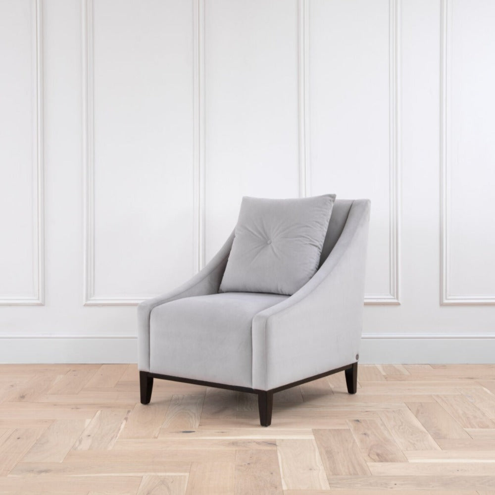 Alicia Armchair bespoke model reduced in showroom