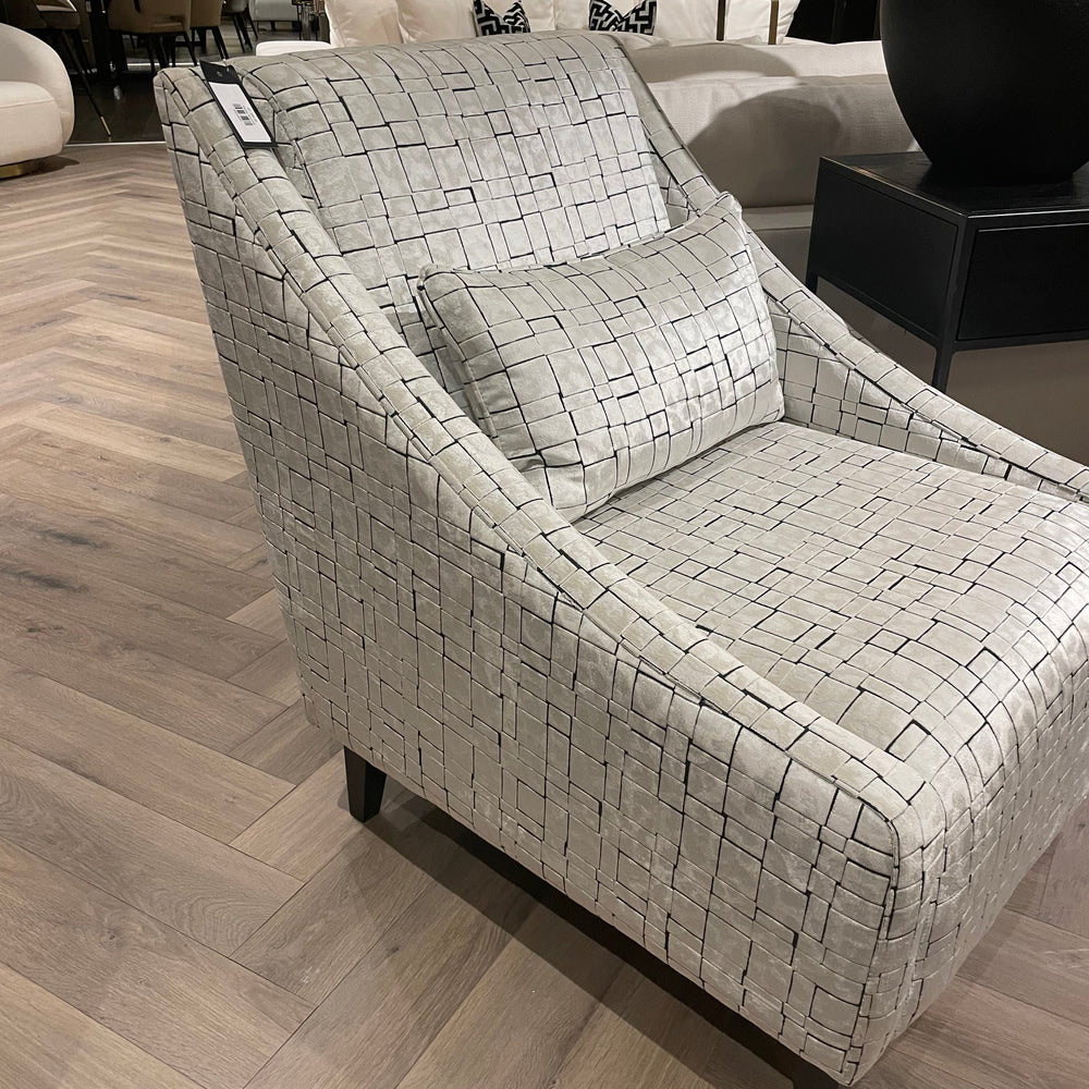 Alicia Armchair bespoke model reduced in showroom