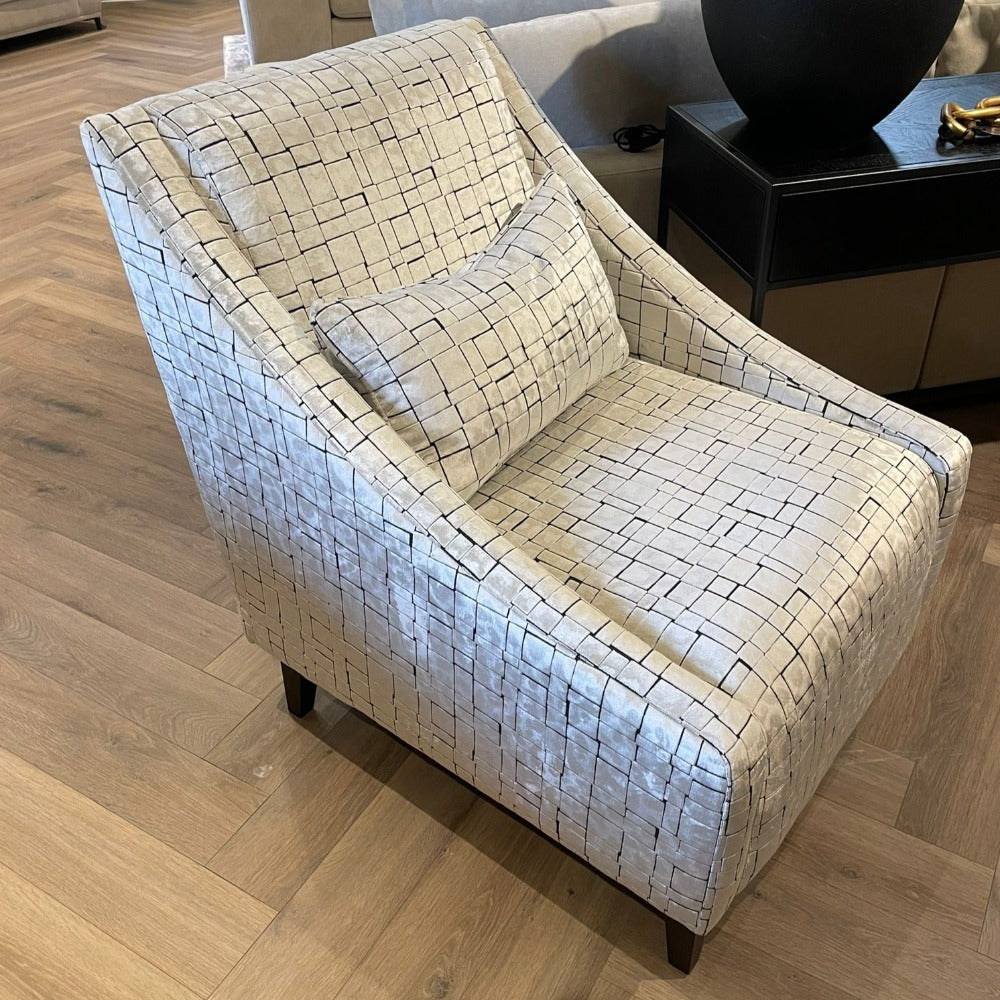 Alicia Armchair bespoke model reduced in showroom