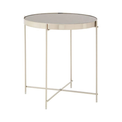 Ally Grey Mirrored side  table