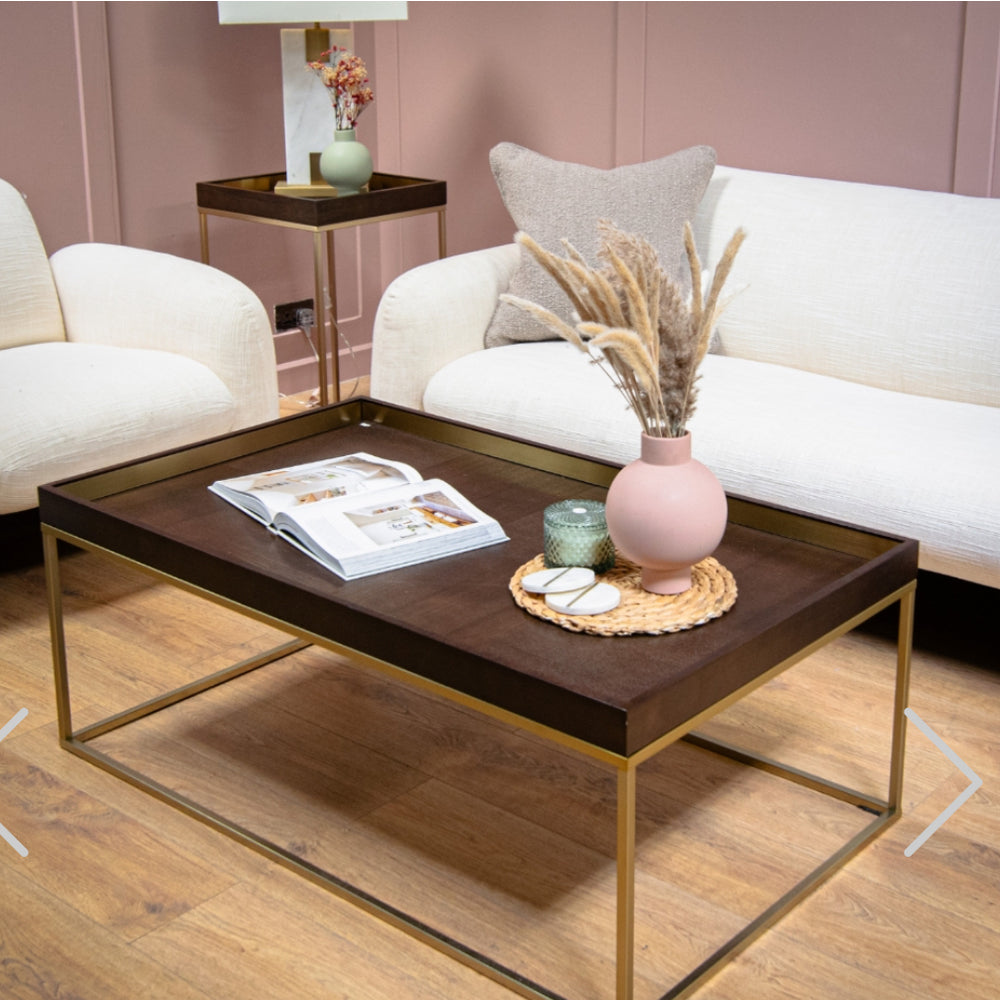 Alyn coffee table in dark chocolate bt RV Astley