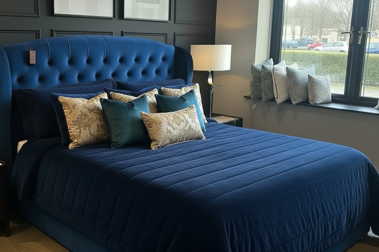 Amalfi Ottoman Super King gas lift bed last one ! Almost half price-Renaissance Design Studio