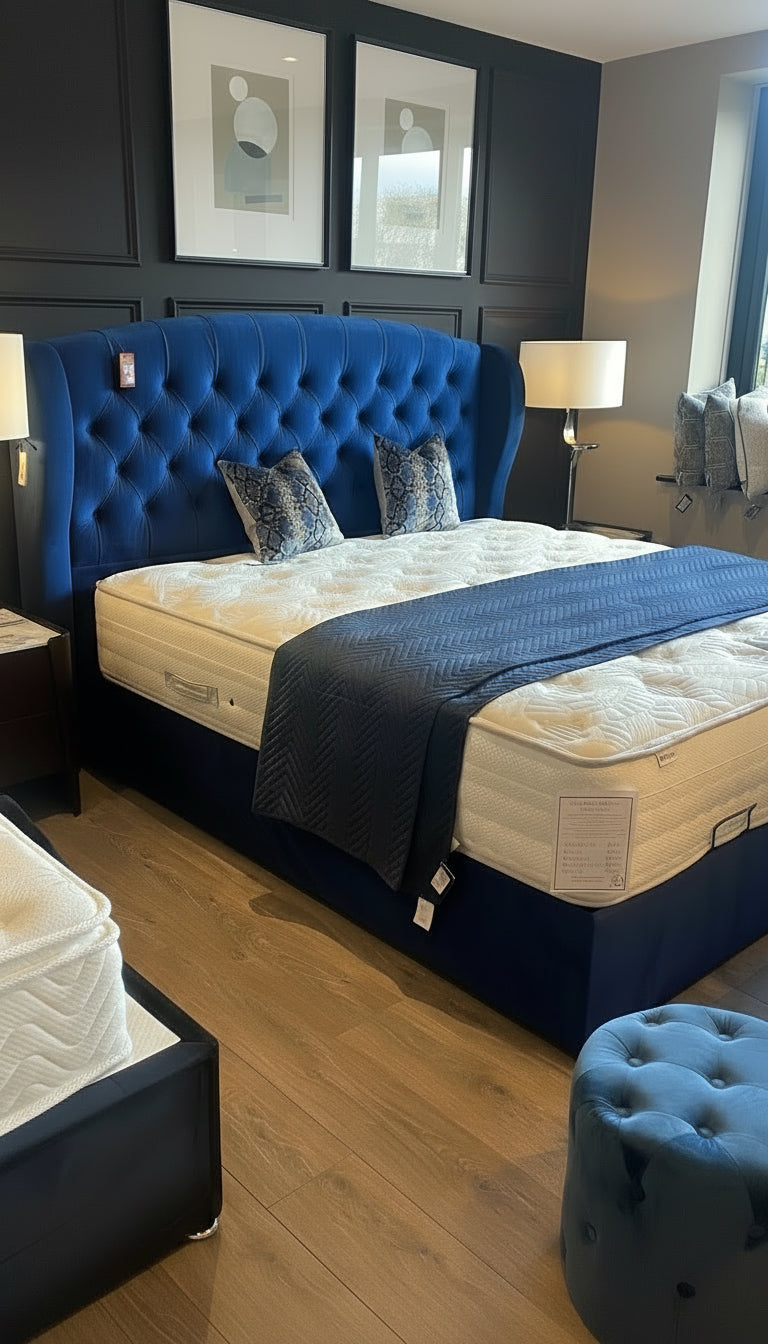 Amalfi Ottoman Super King gas lift bed last one ! Almost half price-Renaissance Design Studio