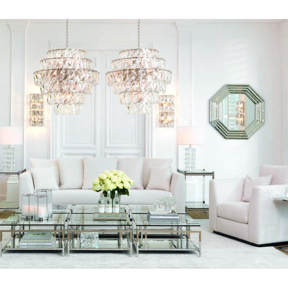 Amazone large Crystal Chandelier by Eichholtz reduced-Chandelier-Renaissance Design Studio