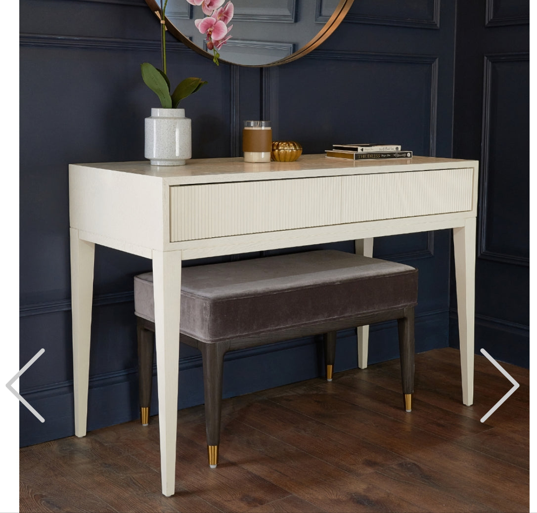 Amur White or Grey Dressing Table reduced-Dressing table-Renaissance Design Studio