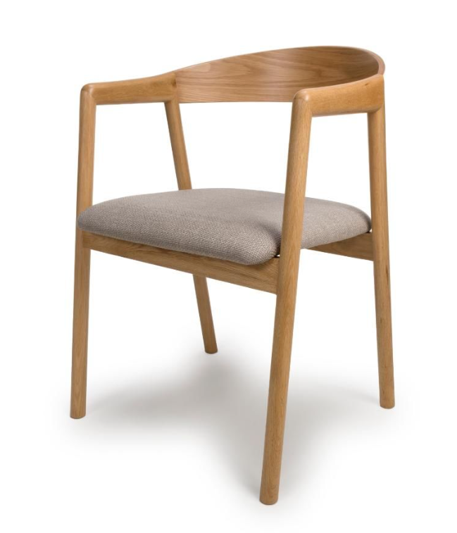 Andrew natural oak Dining Chair-Renaissance Design Studio