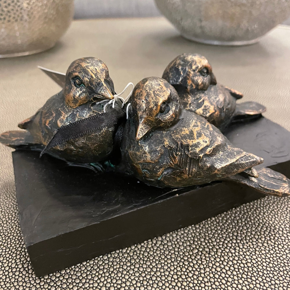 Antique Bronze Bird Sculpture by Libra Interiors ideal gift    reduced