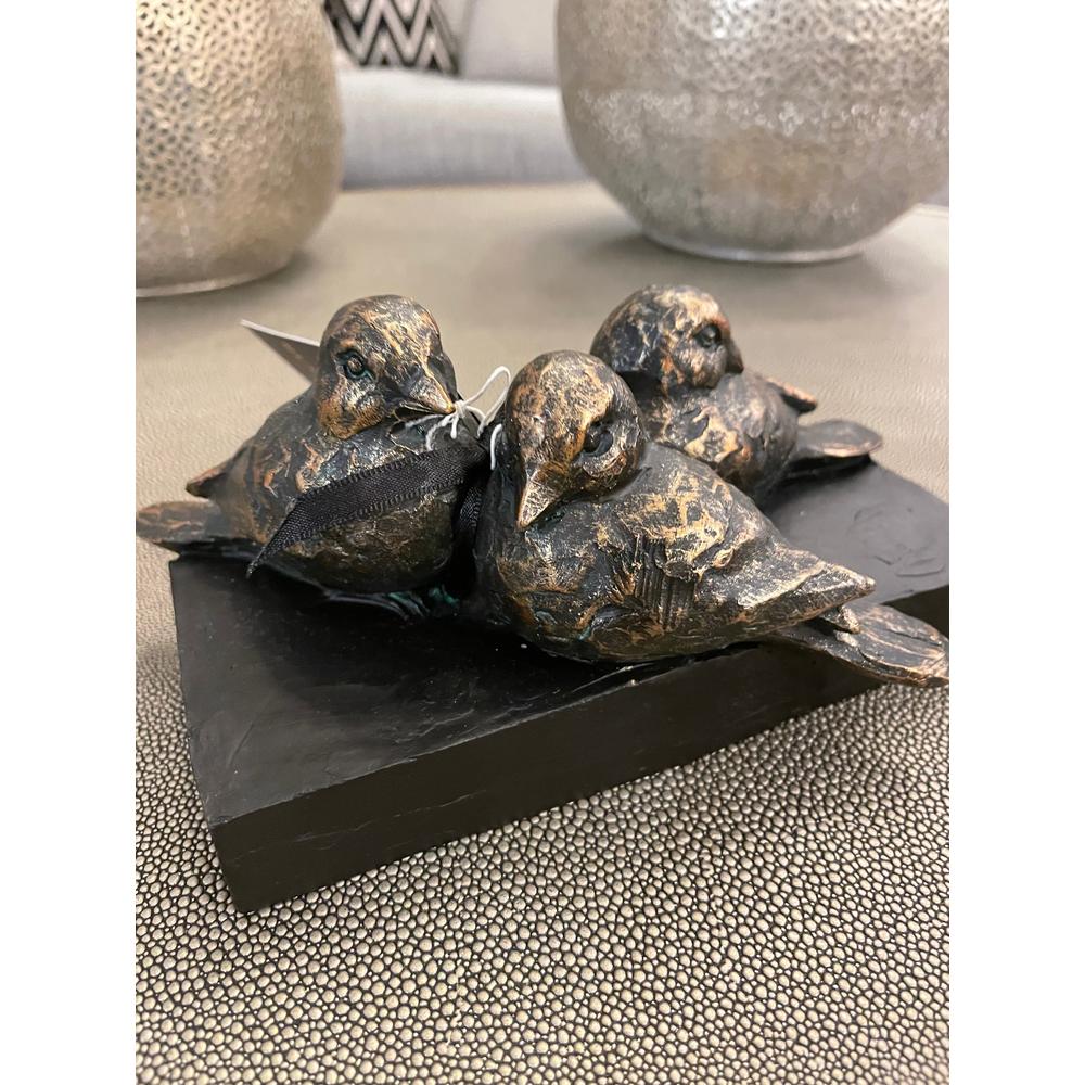 Antique Bronze Bird Sculpture by Libra Interiors ideal gift reduced-Renaissance Design Studio