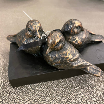 Antique Bronze Bird Sculpture by Libra Interiors ideal gift    reduced