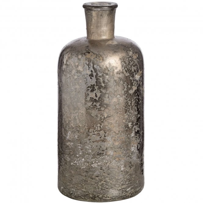 Antiqued  mercury bottle vase. REDUCED to clear