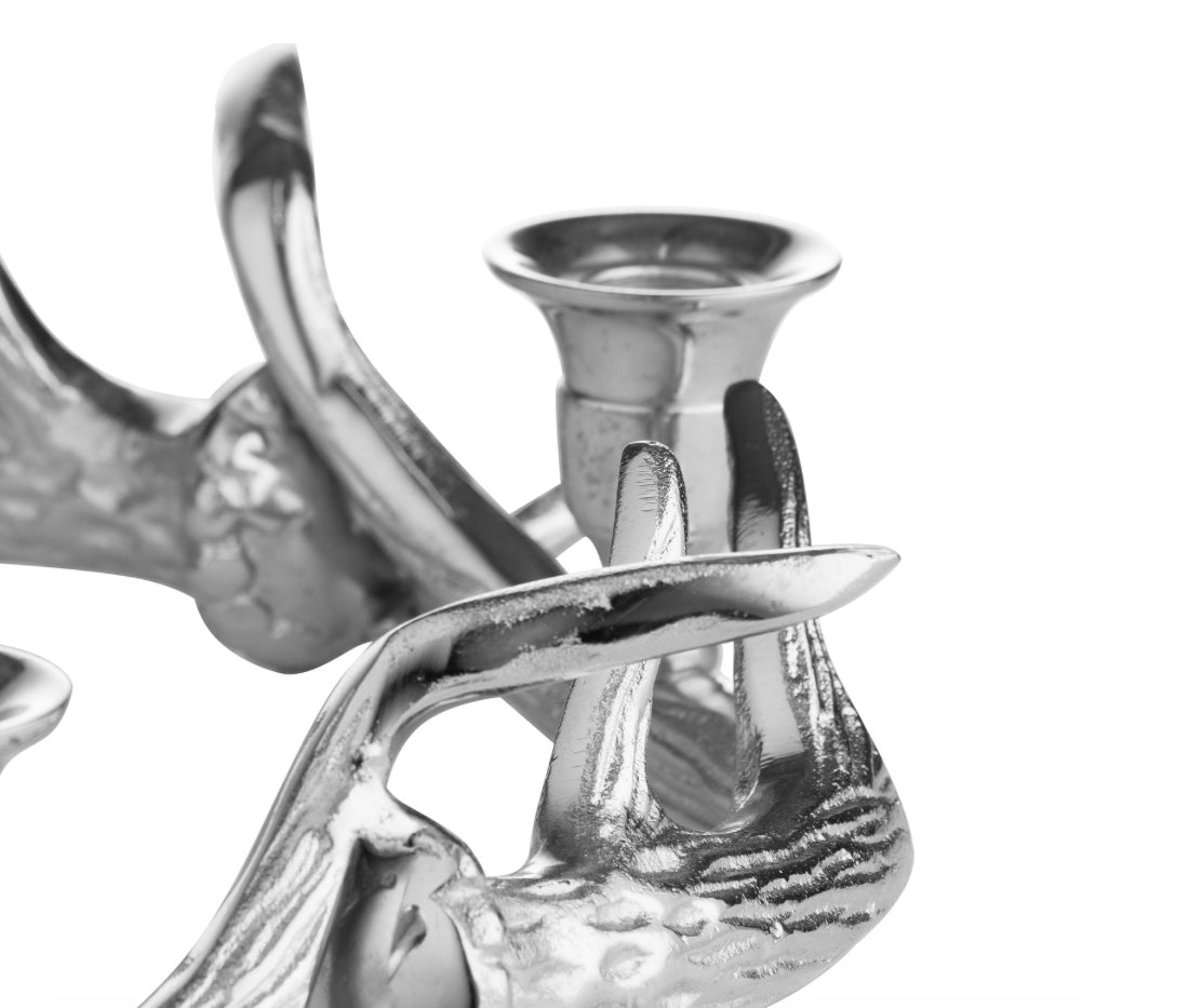 Antler round candle holder REDUCED-Renaissance Design Studio