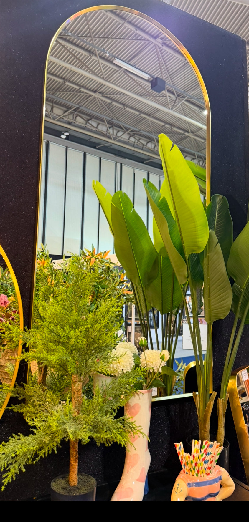 Arch large slim framed mirror x large 155 x 75 cm in gold on special offer-Renaissance Design Studio