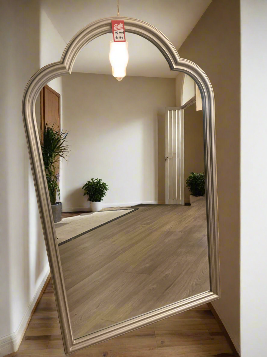 Arch top mirror in champagne tone fabulous ! Purchase in outlet-Renaissance Design Studio