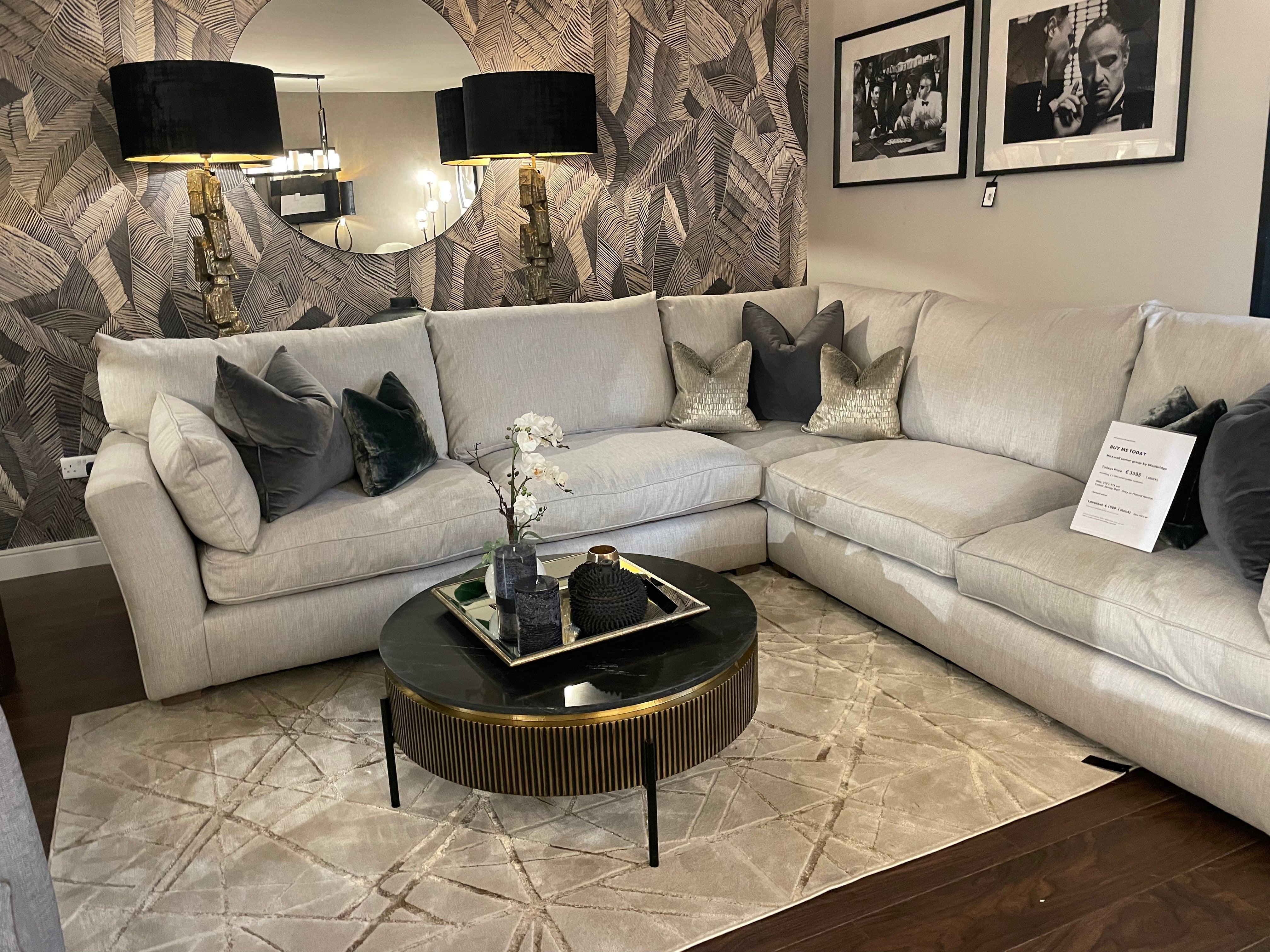 Aria Mica Cream Plus Gold Tones Rug-Renaissance Design Studio