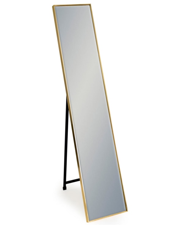 Arleen Cheval Gold Dressing Or Beside Mirror With Stand 151cm-Renaissance Design Studio