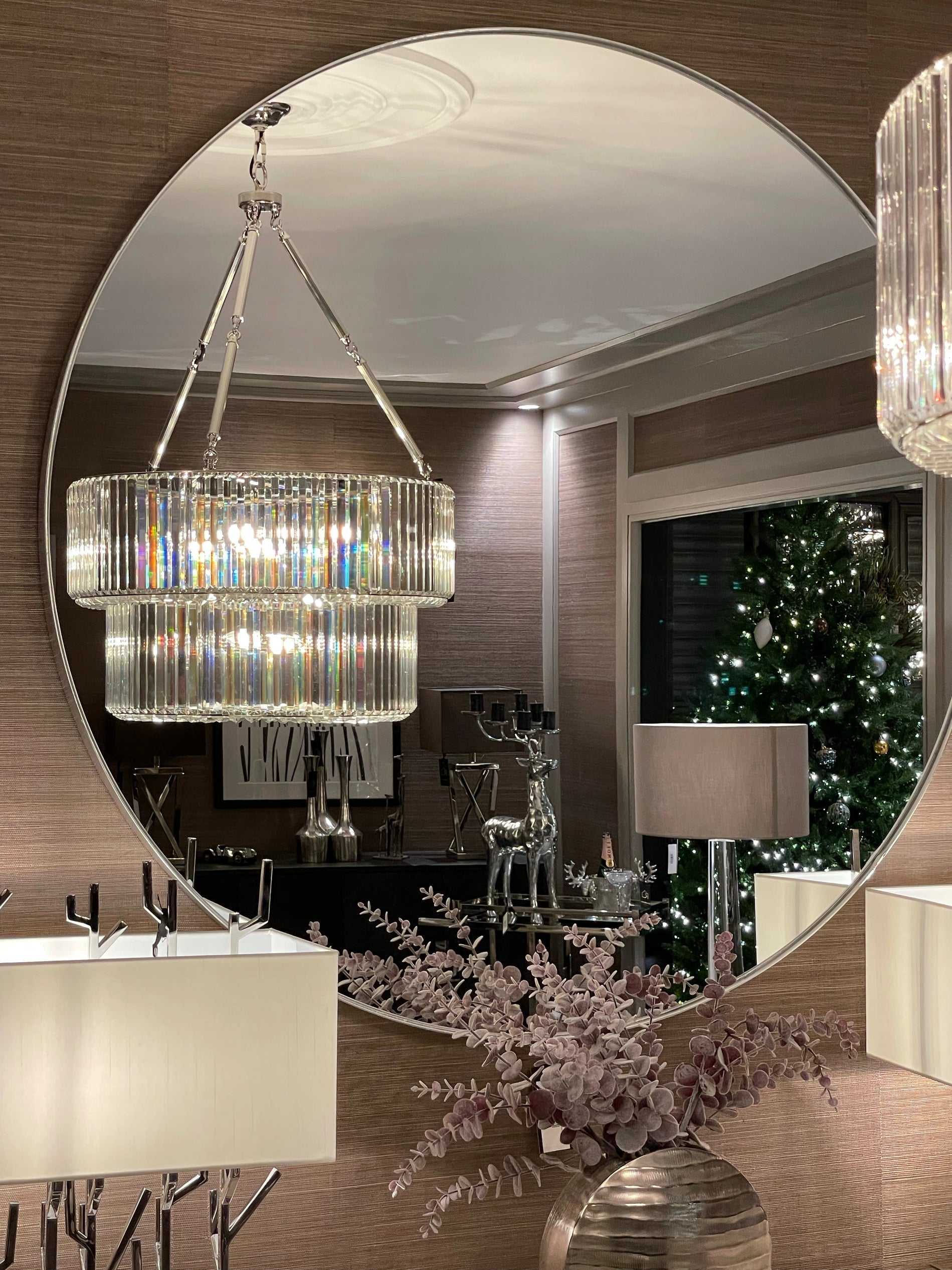 Arlene 120 cm round mirrors reduced SALE price-Renaissance Design Studio