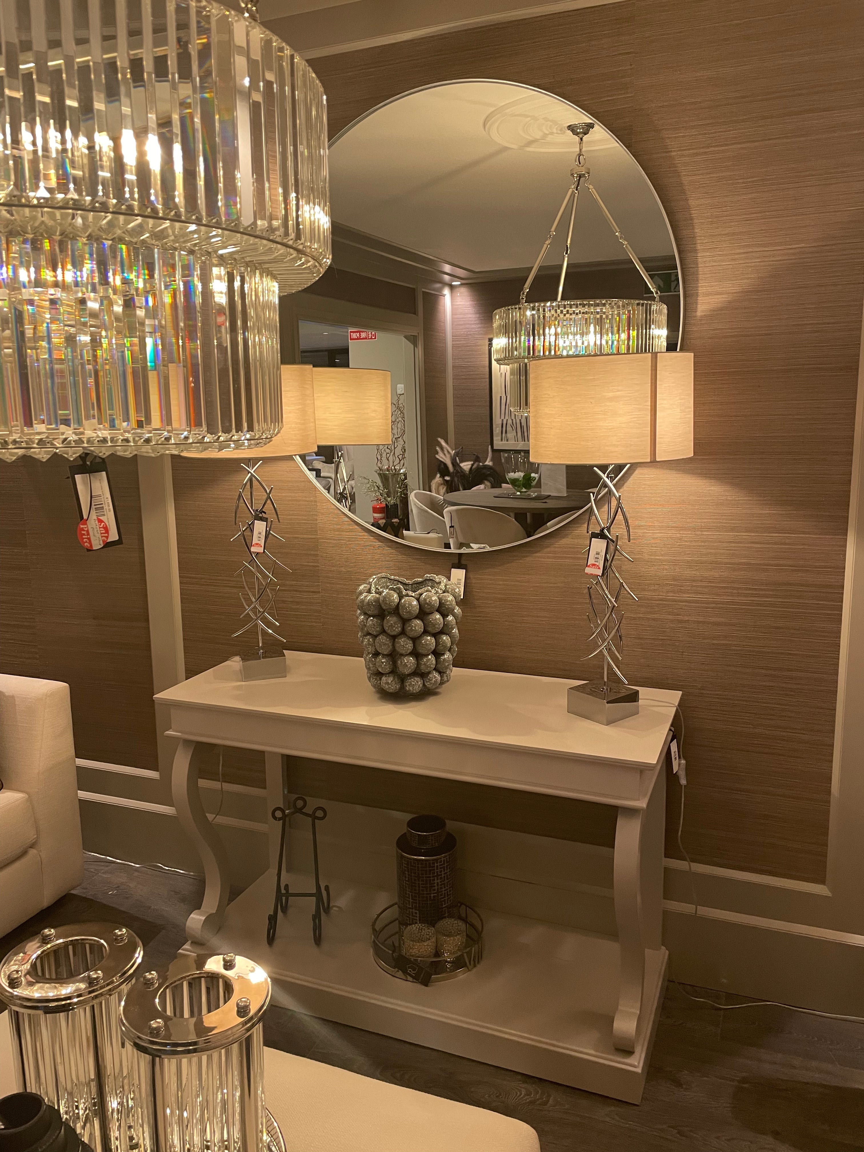 Arlene 120 cm round mirrors reduced SALE price-Renaissance Design Studio