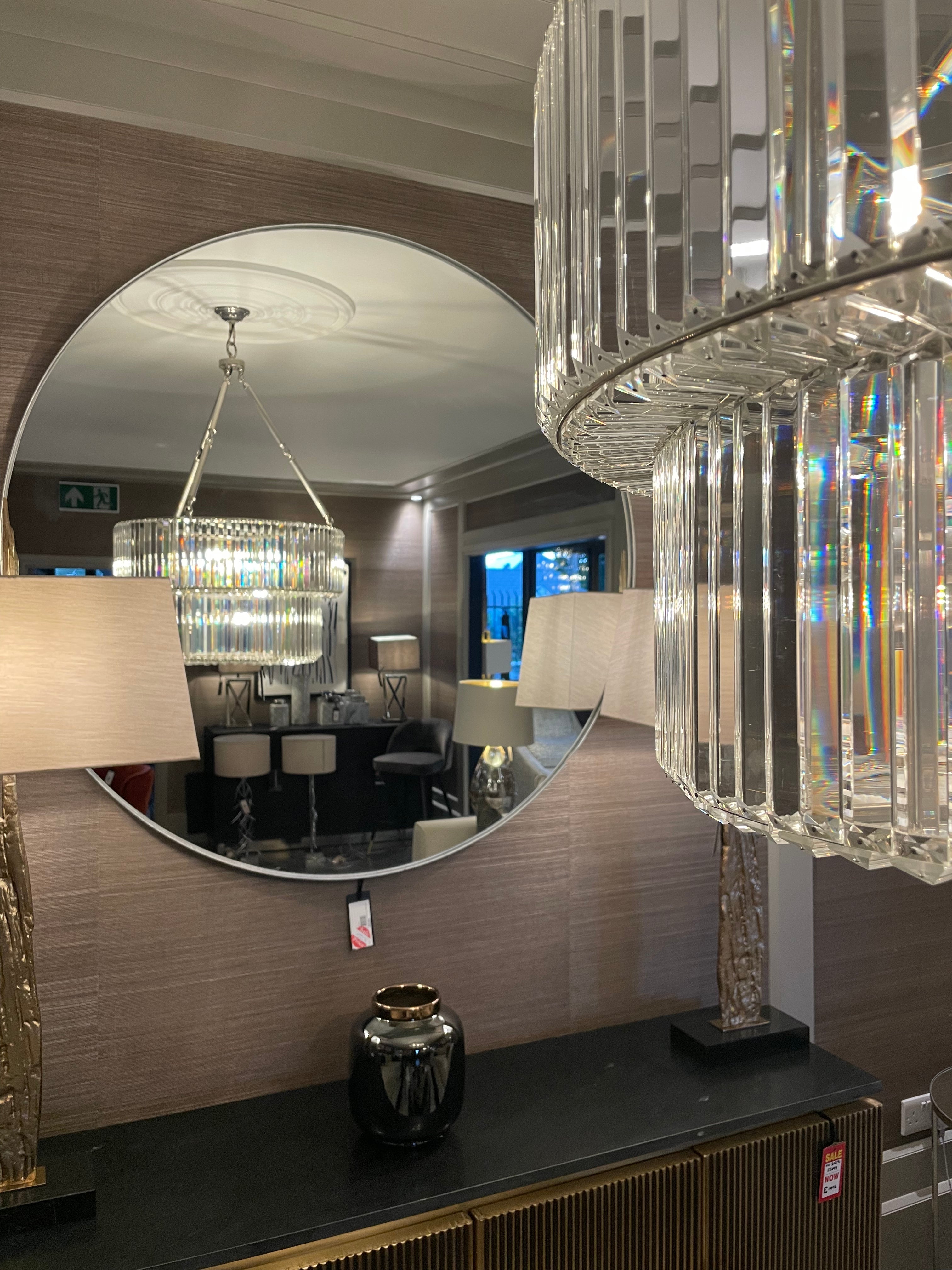 Arlene 120 cm round mirrors reduced SALE price-Renaissance Design Studio