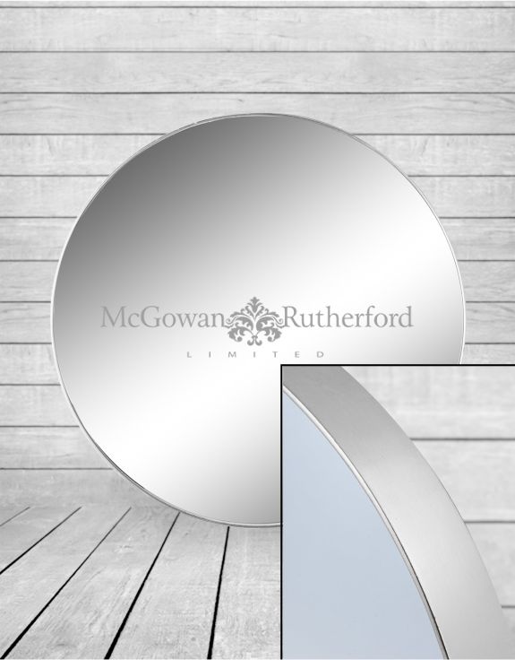 Arlene Round Mirror with GOLD or SILVER    70 cm.