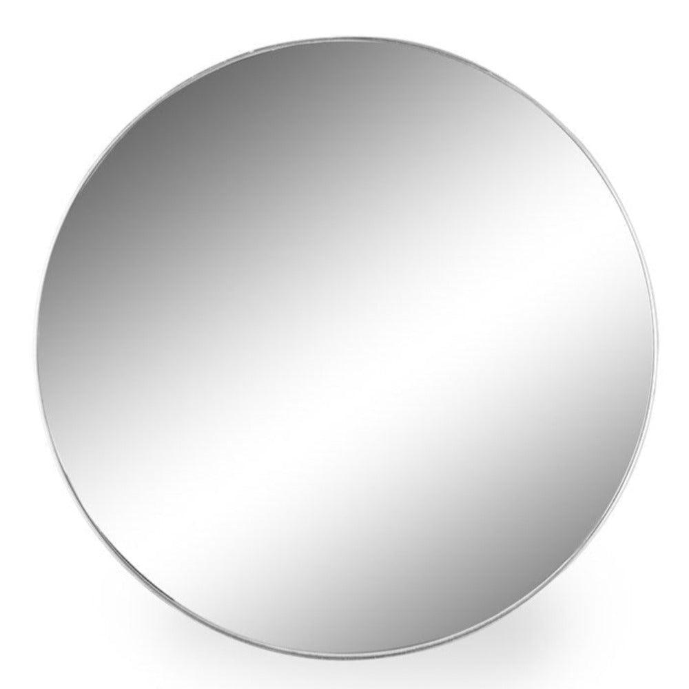 Arlene Round Mirror with slim frame in distressed silver Sold as seen Various sizes