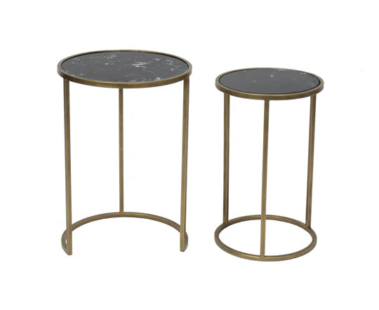 Arlo Nested Tables in Black-Renaissance Design Studio