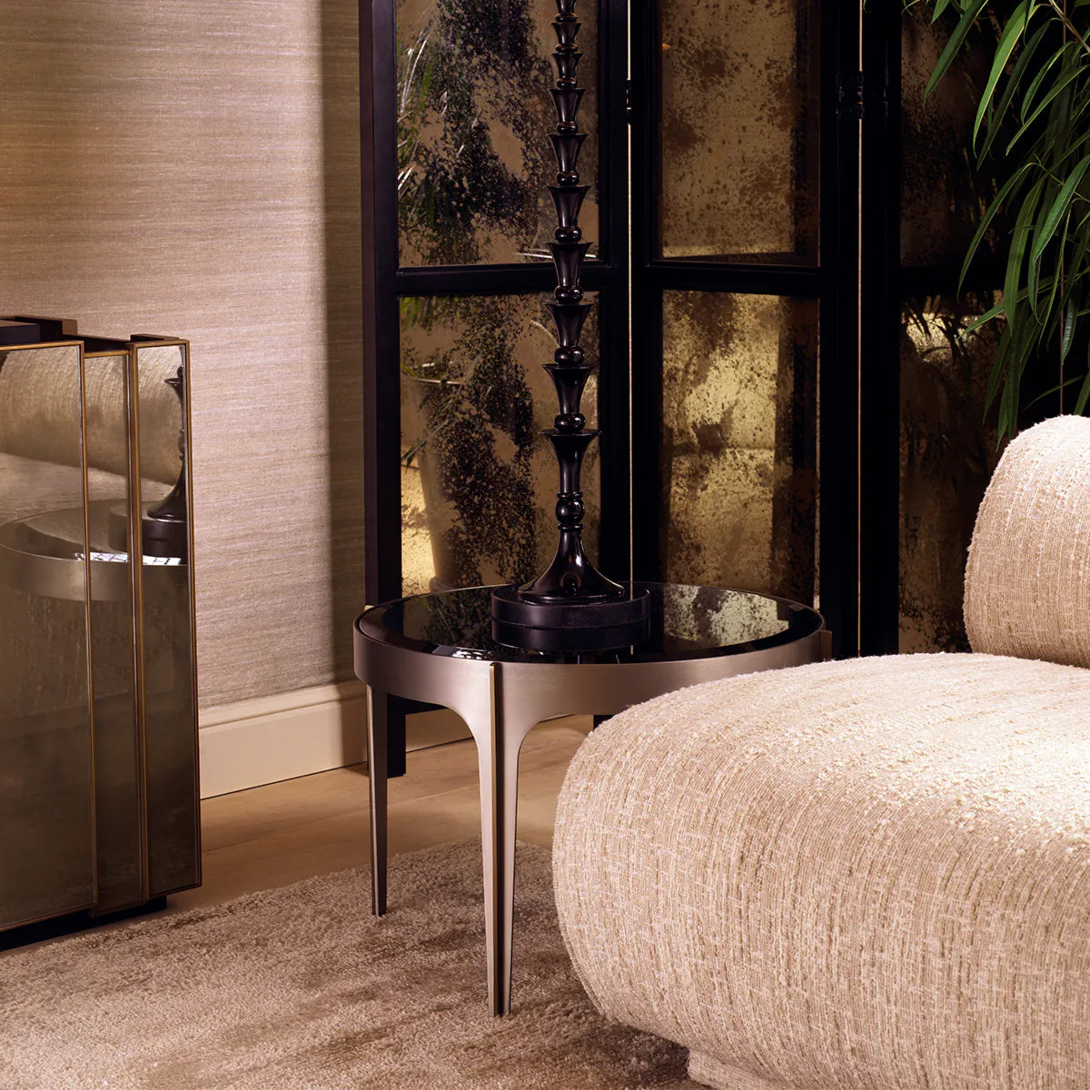 Artemisa round side table by Eichholtz-Renaissance Design Studio