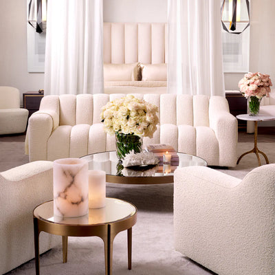 Artemisa round side table by Eichholtz. bronze or brushed brass or steel