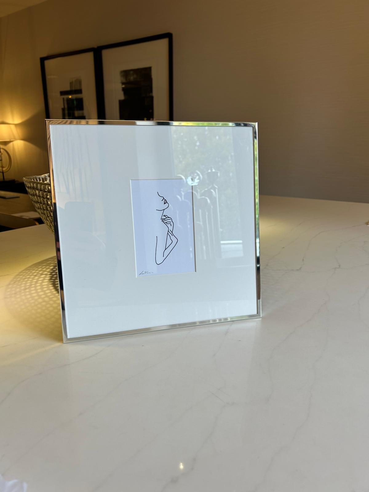 Artwork in steel frames by Federico Minieri - Set of 4-Renaissance Design Studio
