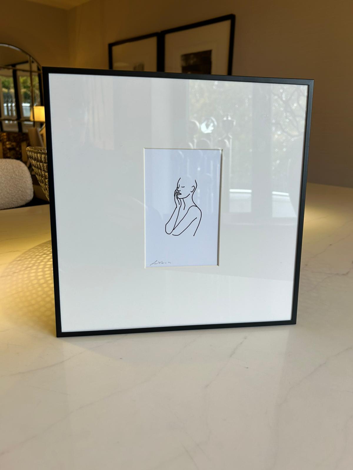 Artwork in steel frames by Federico Minieri - Set of 4-Renaissance Design Studio