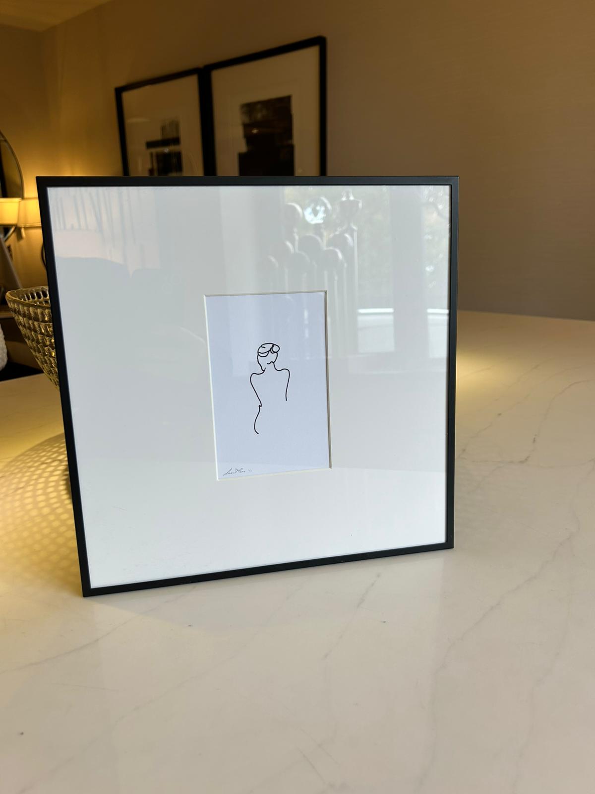 Artwork in steel frames by Federico Minieri - Set of 4-Renaissance Design Studio