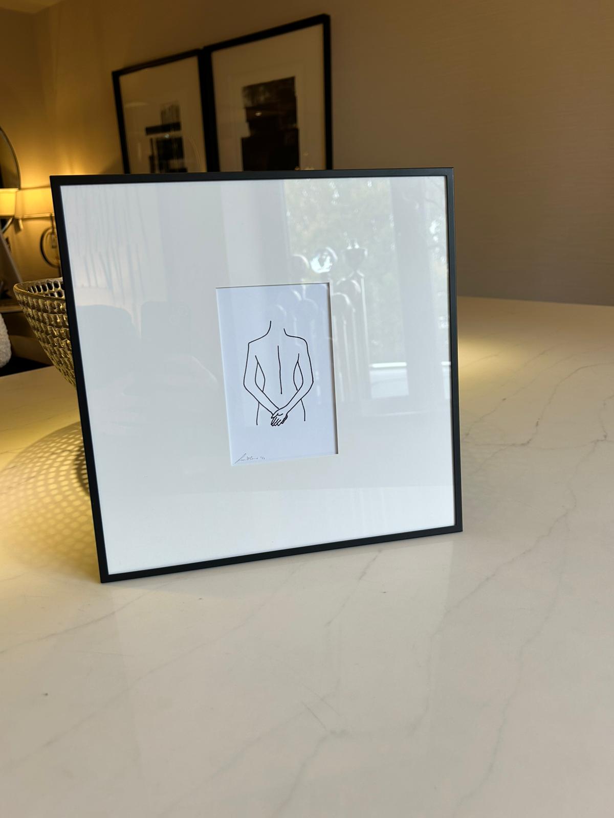 Artwork in steel frames by Federico Minieri - Set of 4-Renaissance Design Studio