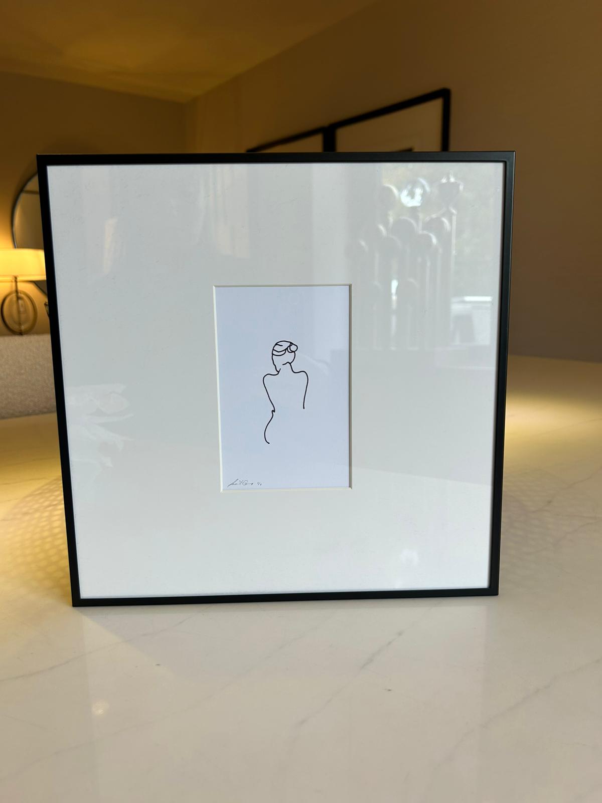 Artwork in steel frames by Federico Minieri - Set of 4-Renaissance Design Studio