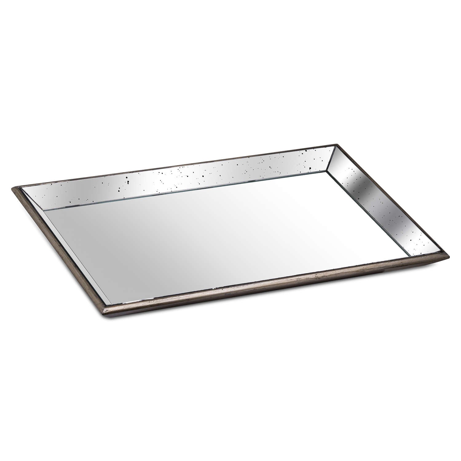Astoria Distressed X Large Mirrored Tray-Renaissance Design Studio