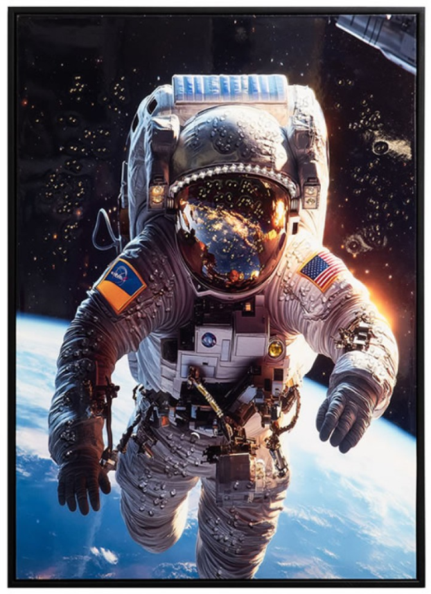 Astronaut Portrait 50 X 70 CM perfect for kids playrooms-Renaissance Design Studio