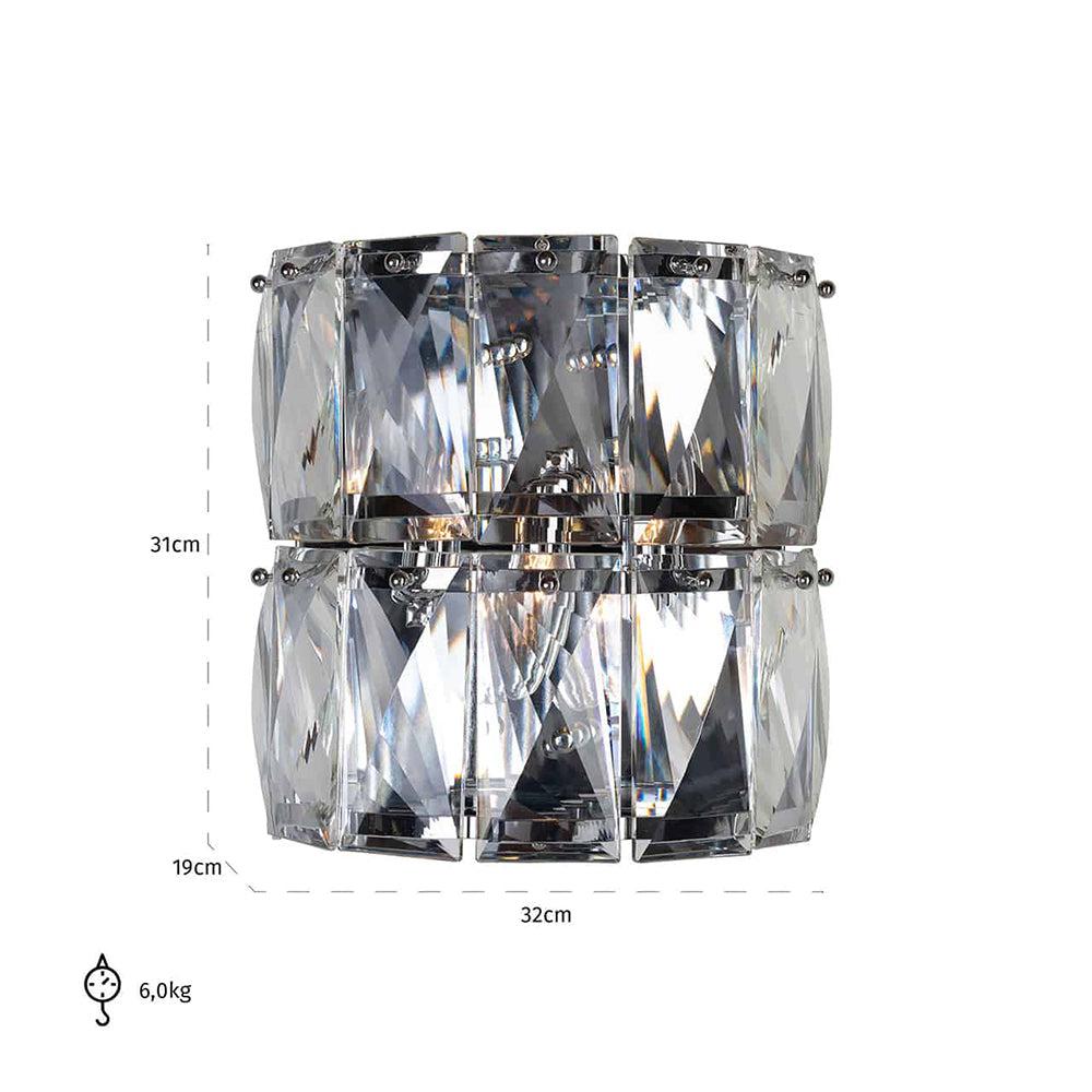 AUD SMOKED GLASS Wall Light BY RICHMOND . Ex showroom half price-Renaissance Design Studio