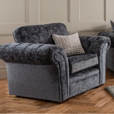 Audrey comfortable armchair grey clearance