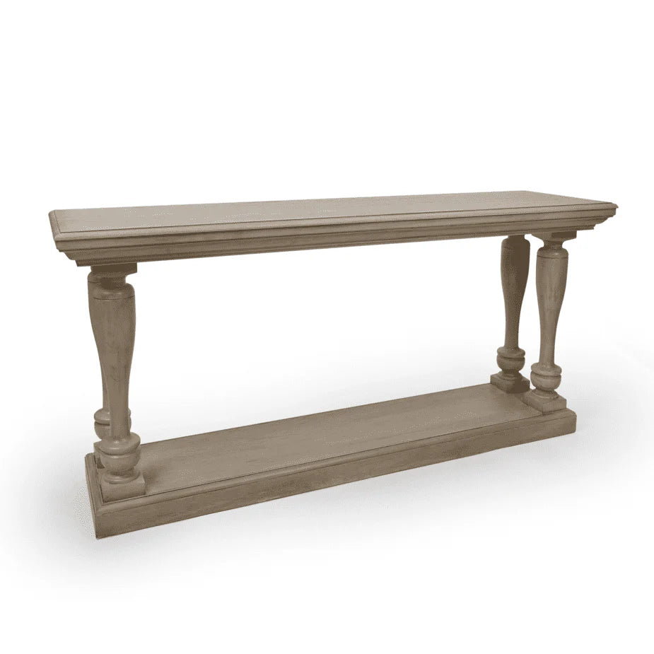 Aurelia stylish console table in Solid wood with veneer-Renaissance Design Studio
